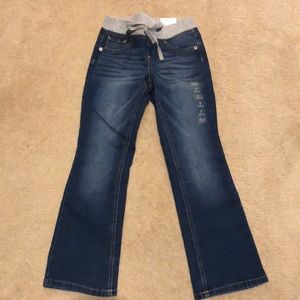 NWT JUSTICE BOOTCUT GIRLS JEANS SIZE 7 REG